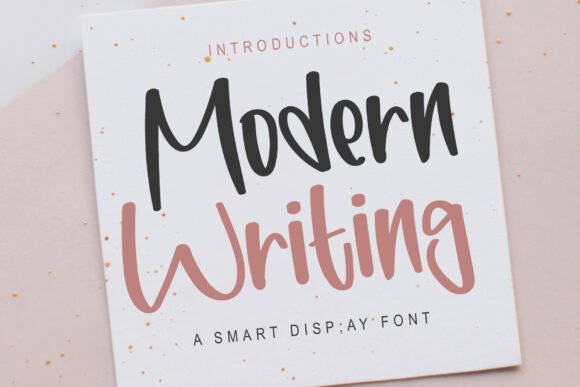 Modern Writing Font