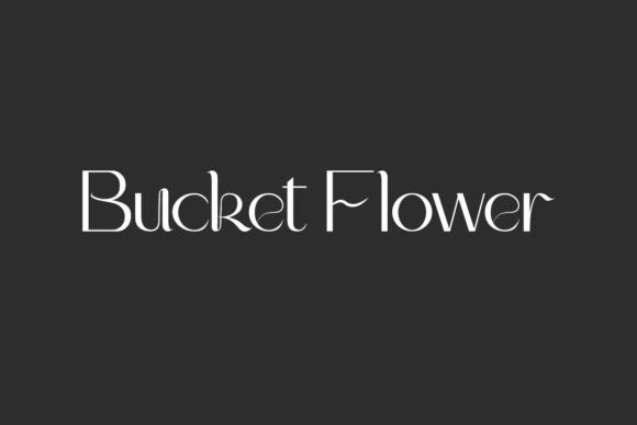 Bucket Flower Font