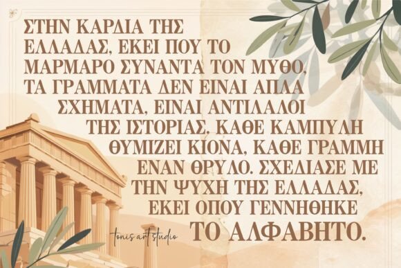 Aegean Stone Font preview 2
