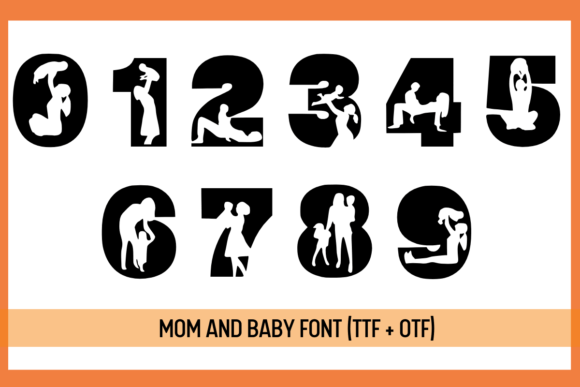 Mom and Baby Font preview 3