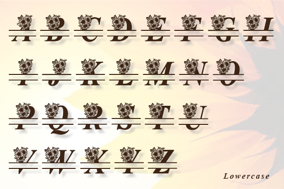 Mom Day Monogram Font preview 3