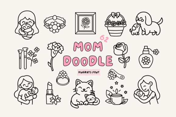 Mom Doodle Font