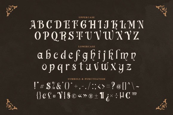 Monastery Font preview 2