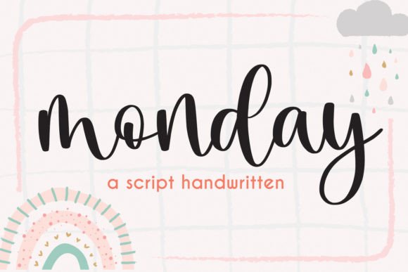 Monday Font preview 2