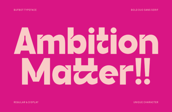 Bufbot Font preview 4