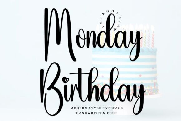 Monday Birthday Font