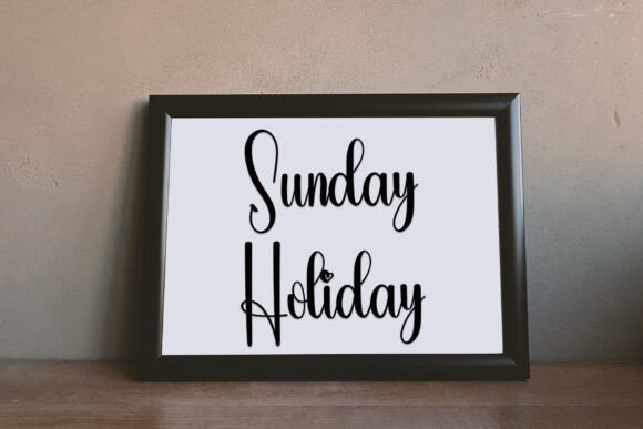 Monday Birthday Font preview 4