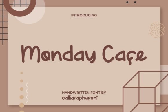 Monday Cafe Font