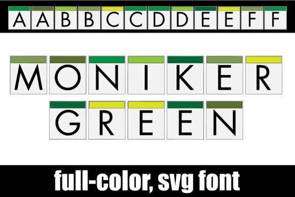 Moniker Green Font