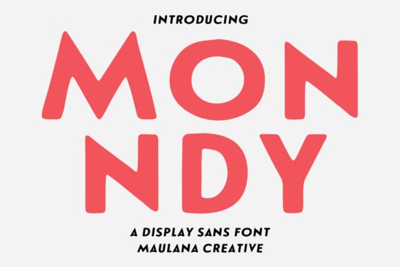 Monndy Stamp Display Font Font
