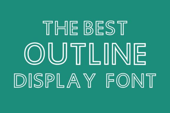 Mono Outline Font preview 2