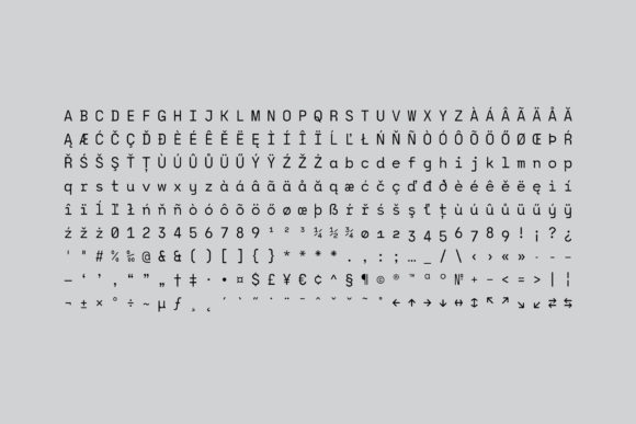 Monograf Font preview 2