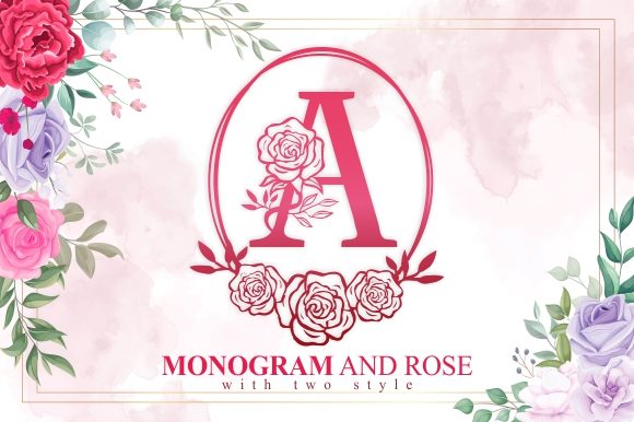 Monogram and Rose Font