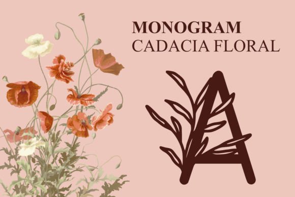 Monogram Cadacia Floral Font preview 2