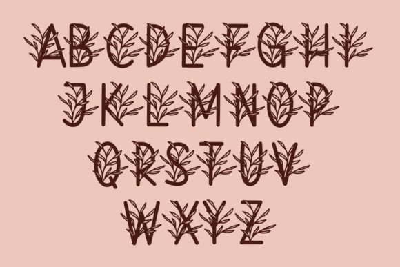 Monogram Cadacia Floral Font preview 4
