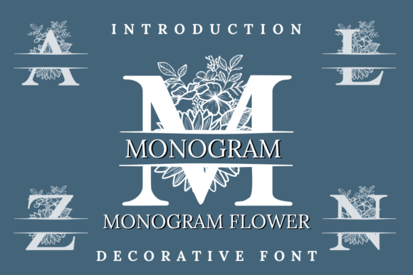 Monogram Flower Font