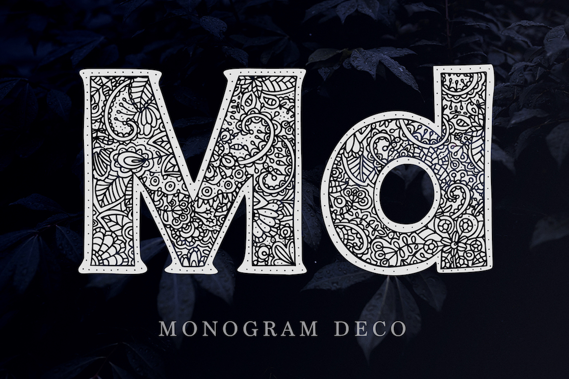 Monogram Font Family Font preview 3