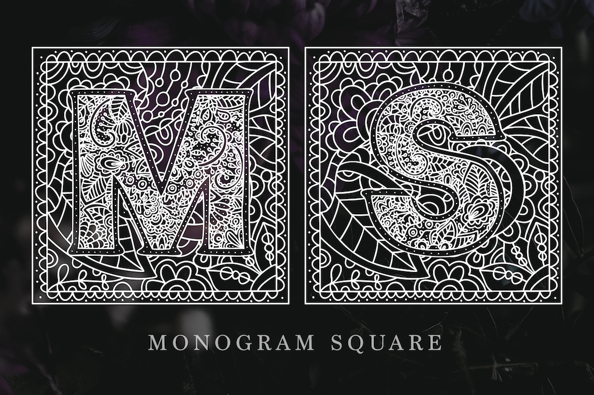 Monogram Font Family Font preview 4
