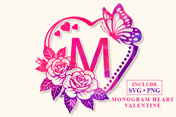 Monogram Heart Valentine Font