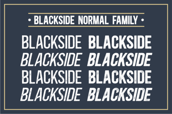 Blackside Font preview 2