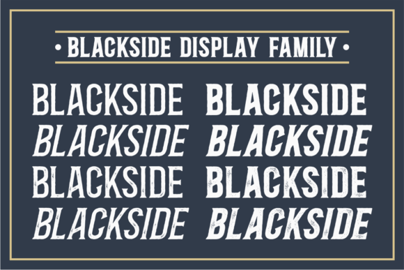 Blackside Font preview 3
