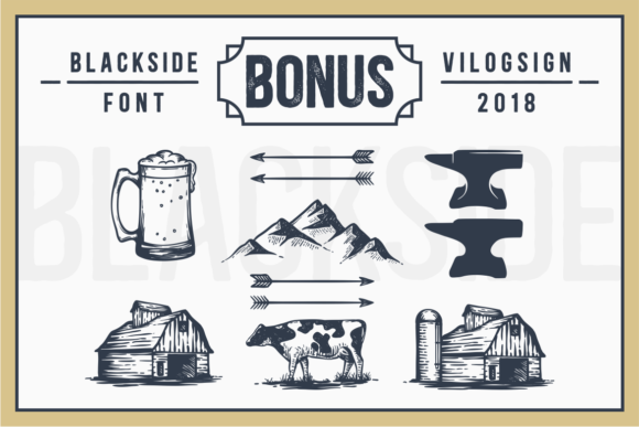 Blackside Font preview 4