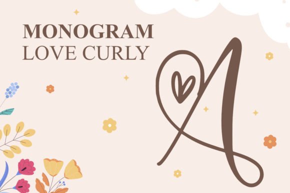 Monogram Love Curly Font preview 2