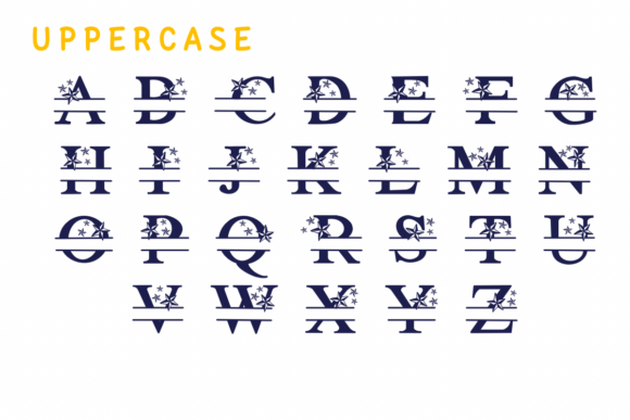 Monogram Star Font preview 2