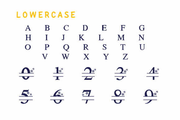 Monogram Star Font preview 3