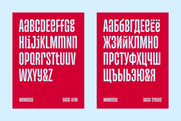 Monologue Font preview 4