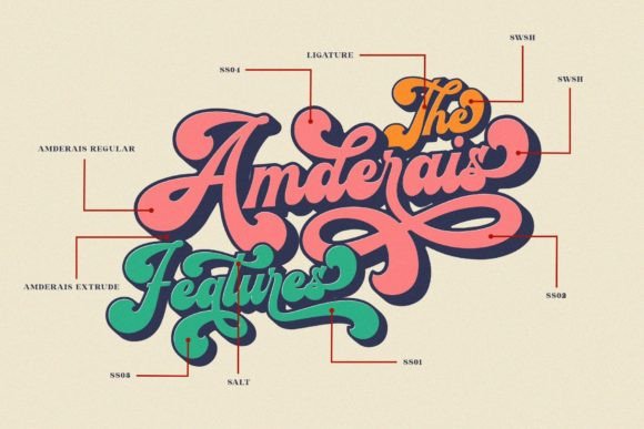 Amderais Font preview 3