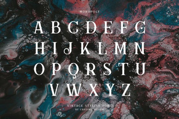 Monopoly Font preview 2