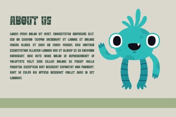 Monstar Font preview 3