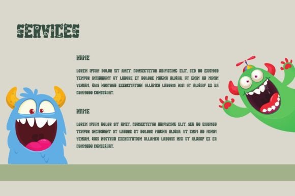 Monstar Font preview 4