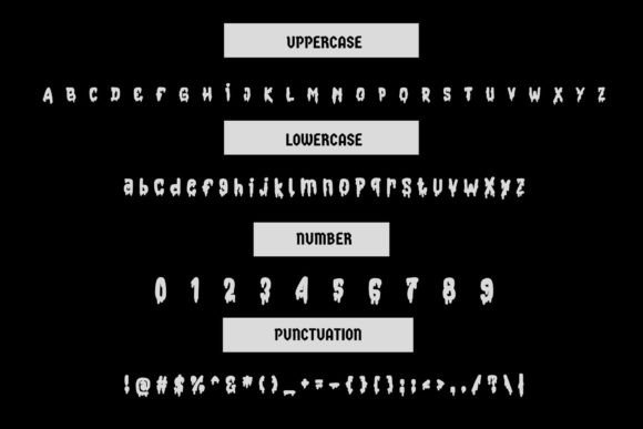 Monster Drip Font preview 4