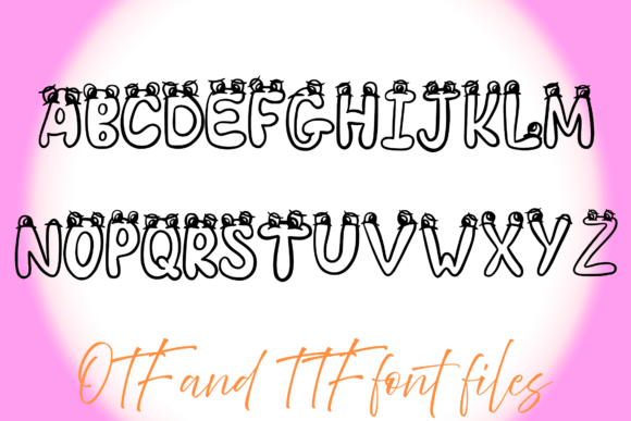 Monster Eyes Font preview 3