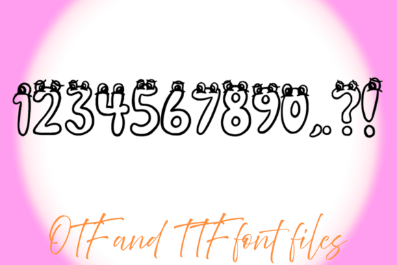 Monster Eyes Font preview 4