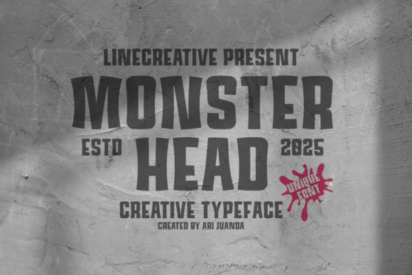 Monster Head Font preview 3