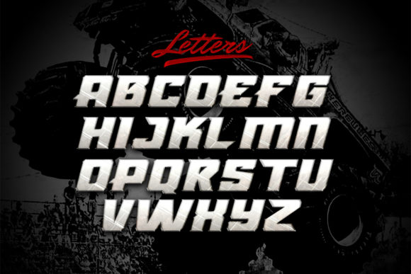 Monster Truck Font preview 2