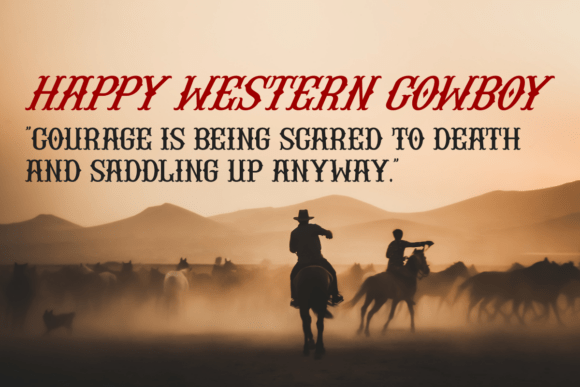 Buffalo Western Font preview 3