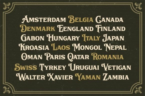Montern Font preview 3