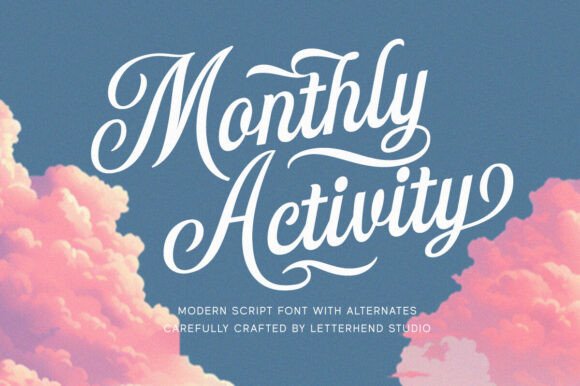 Monthly Activity Font