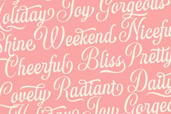 Monthly Activity Font preview 3