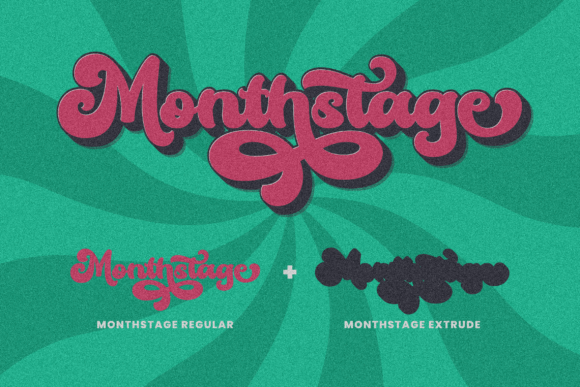 Monthstage Font preview 2