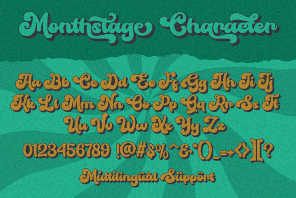 Monthstage Font preview 3