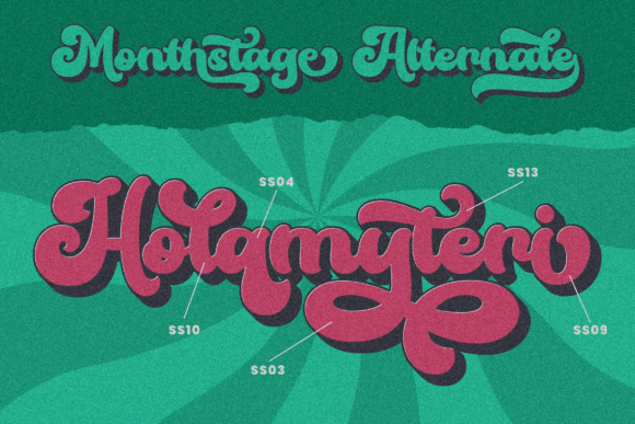 Monthstage Font preview 4