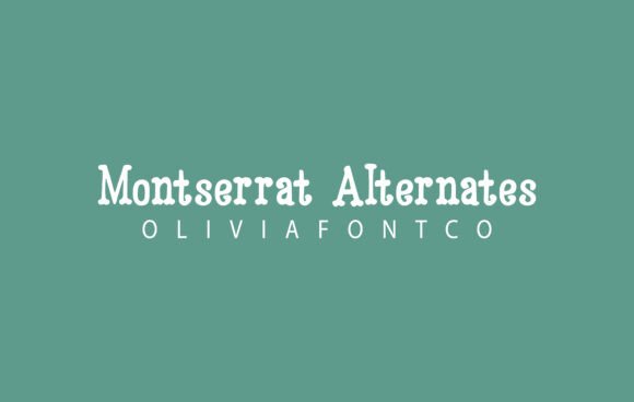 Montserrat Alternates Font preview 2
