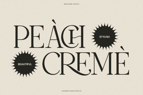 Moon Creme Font preview 2