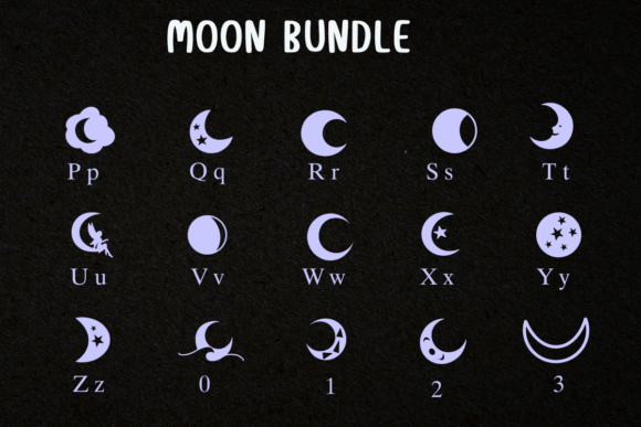 Moon Bundle Font preview 3