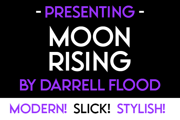 Moon Rising Font preview 3